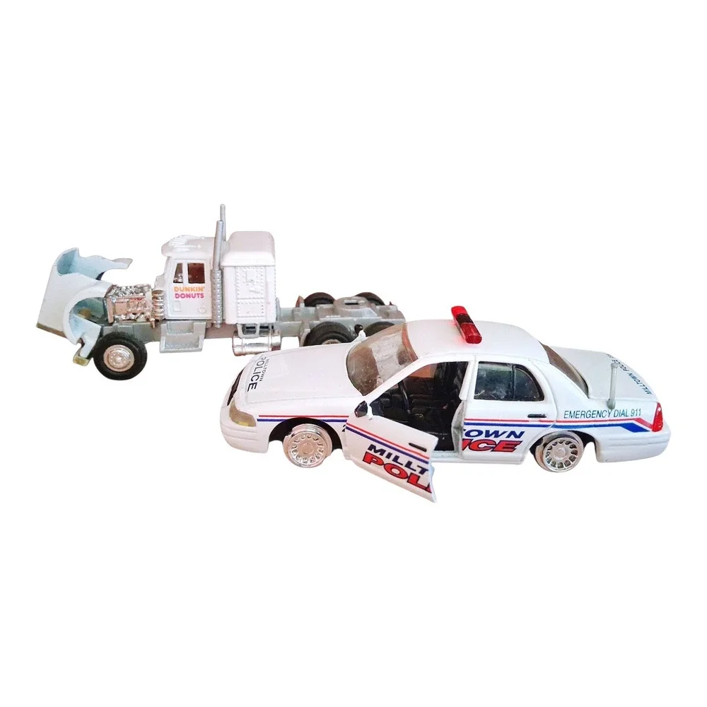 Vintage 1990s Diecast 10 Toy Car Lot Hot Wheels Cartoon Network Train Police Car